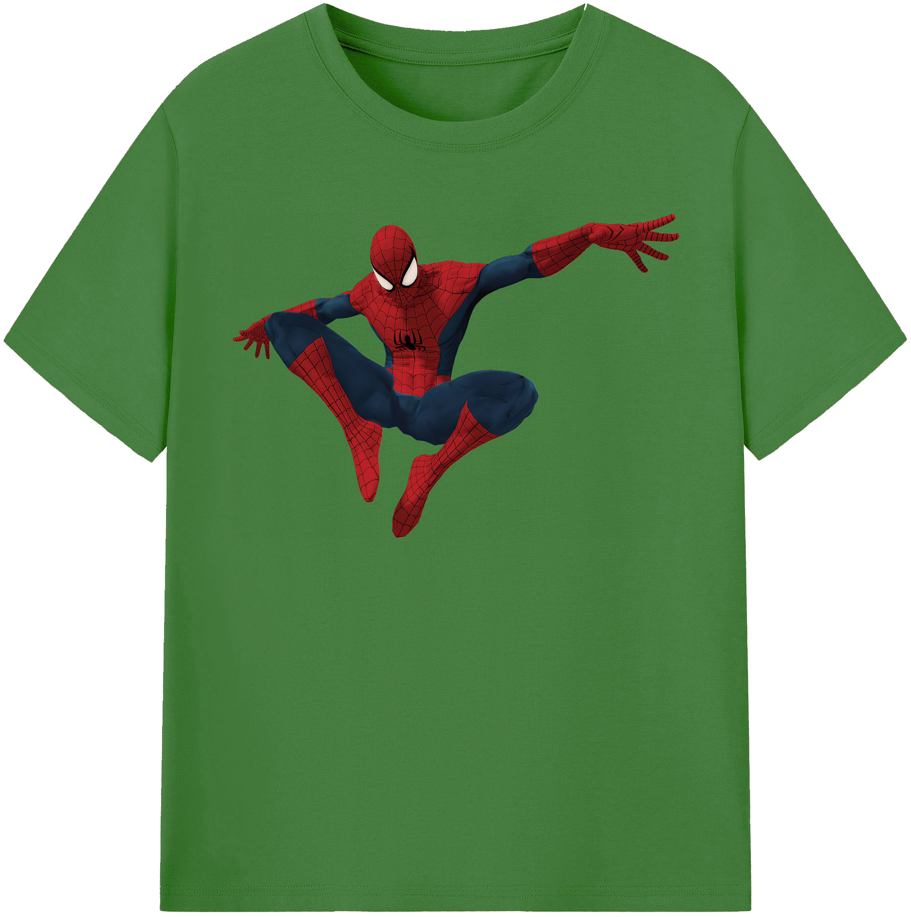 （画像用） Spider Man スパイダーマン レディースカジュアルプリントTシャツ（綿100％）
